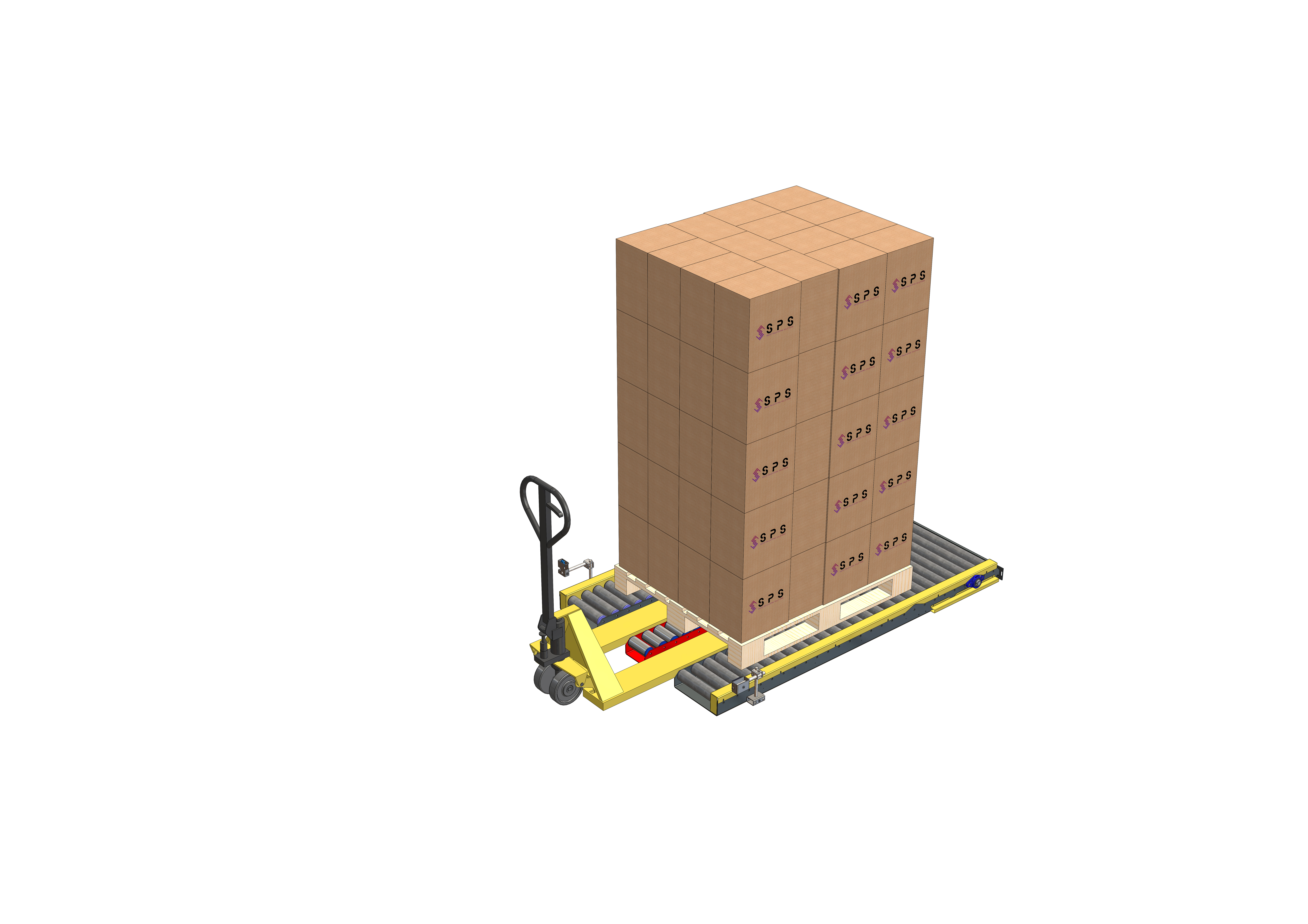 Manual forklift conveyors